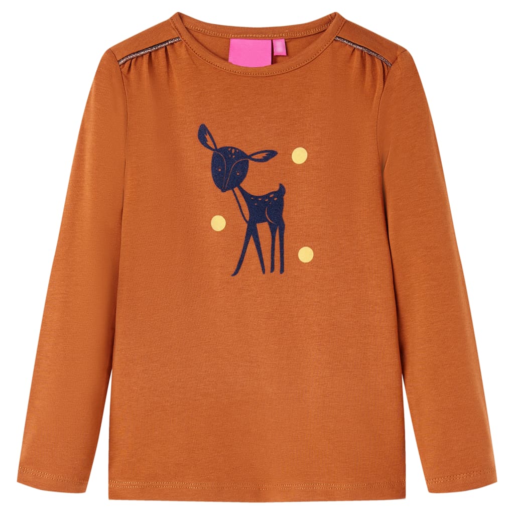 T-shirt manches longues enfant Cognac 140