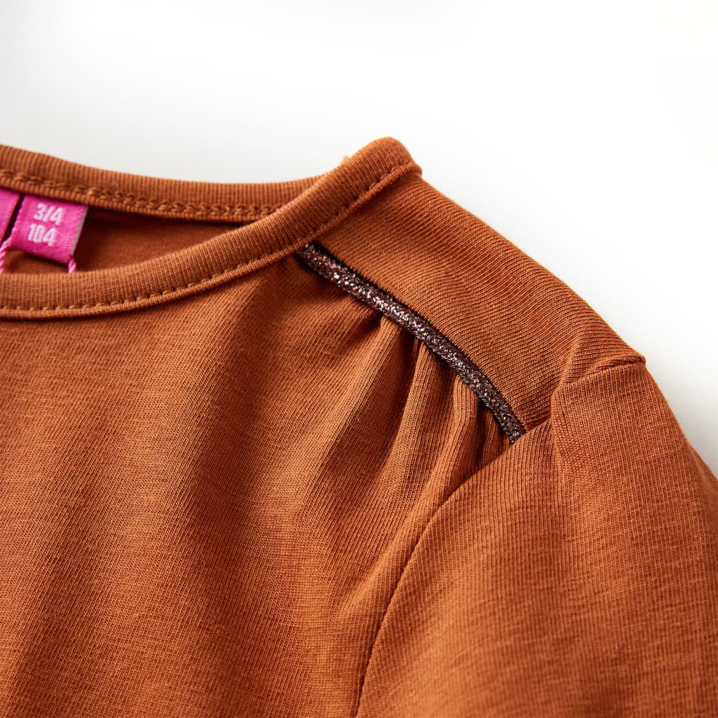 T-shirt manches longues enfant Cognac 140