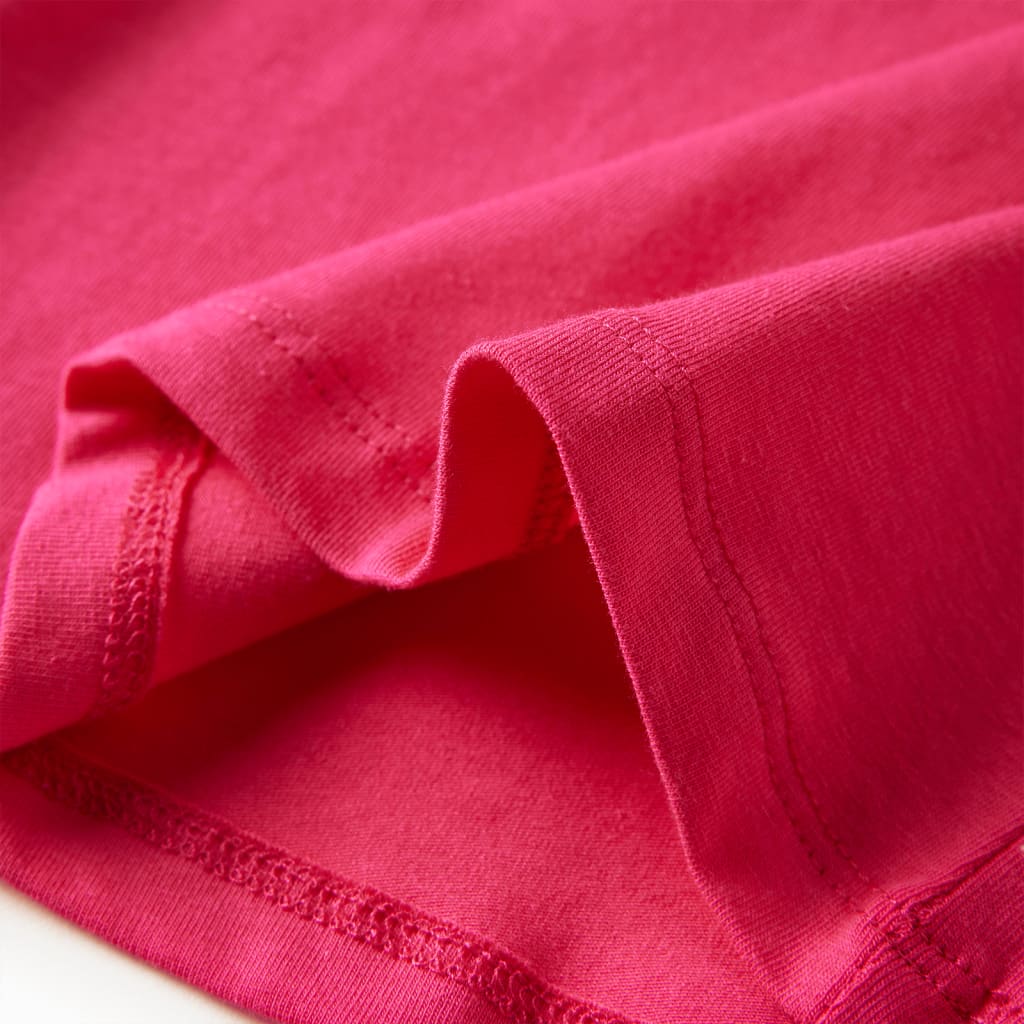T-shirt manches longues enfant rose vif 104