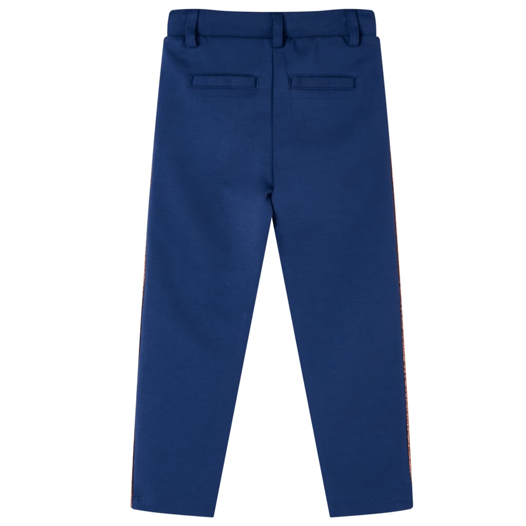 Pantalon enfant avec cordon de serrage bleu marine 116