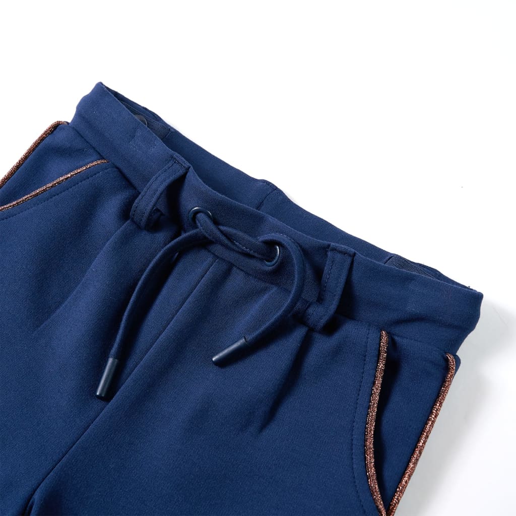 Pantalon enfant avec cordon de serrage bleu marine 116