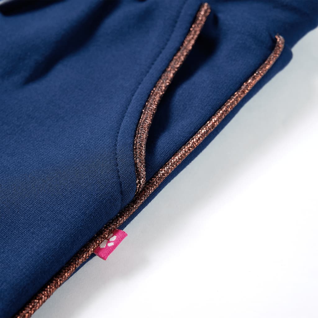 Pantalon enfant avec cordon de serrage bleu marine 116