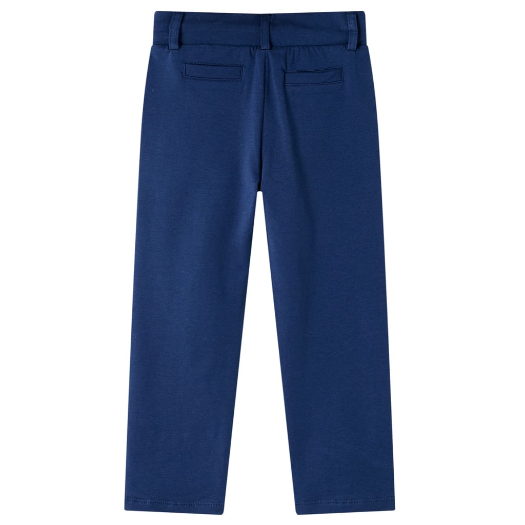 Pantalon d'enfant avec cordon de serrage bleu marine 92