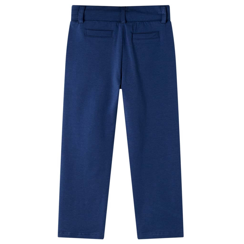 Pantalon enfant à cordon de serrage bleu marine 128