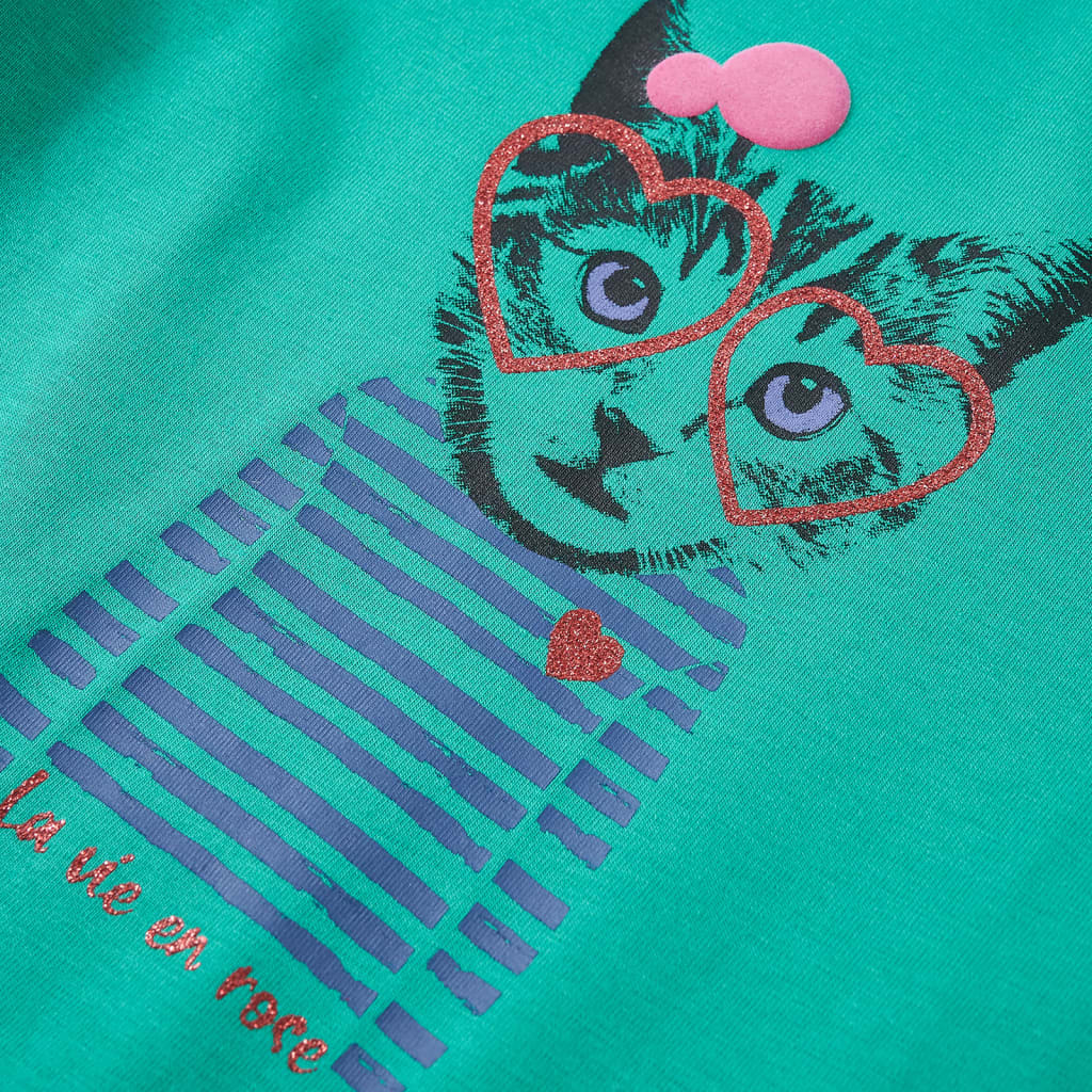 Kids' Long-Sleeved Shirt Light Green 116