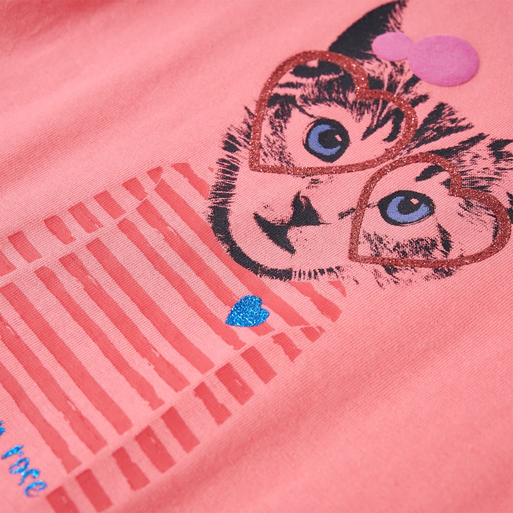 Kinder-Langarmshirt Rosa 116