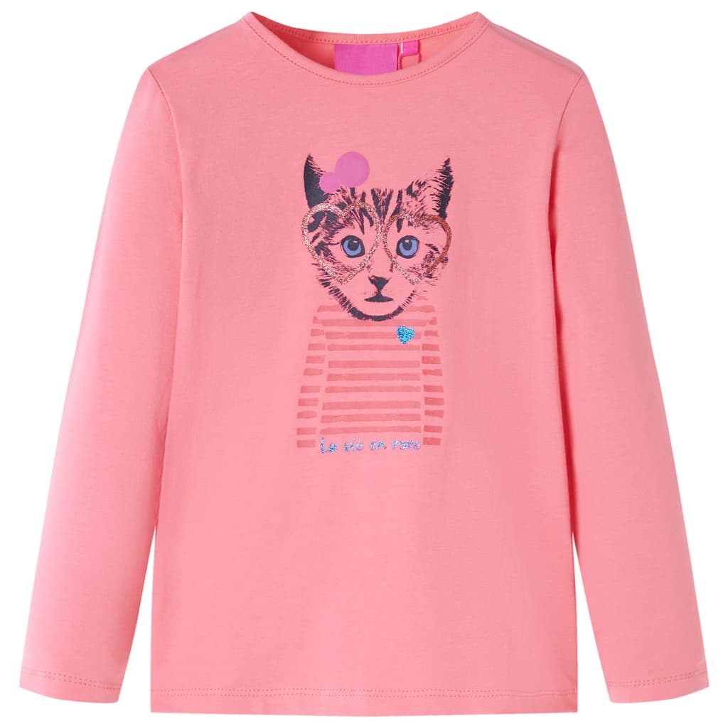 T-shirt enfant manches longues Rose 128