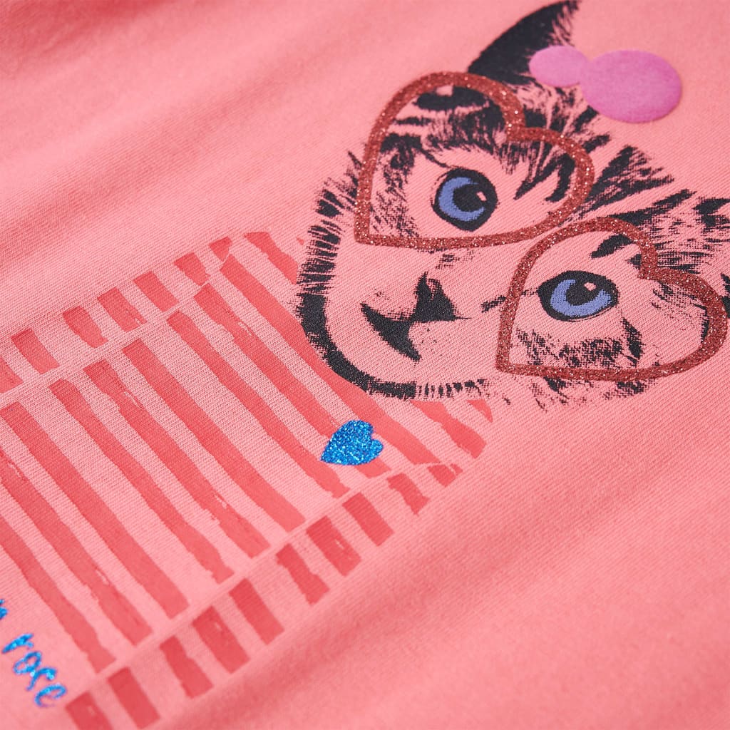 T-shirt enfant manches longues Rose 128