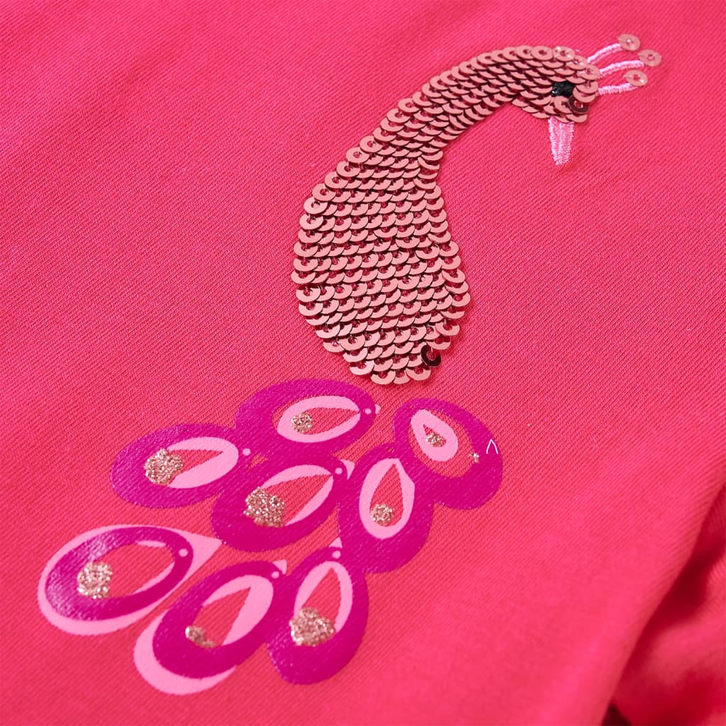 Kids' Long-Sleeve Shirt Hot Pink 104