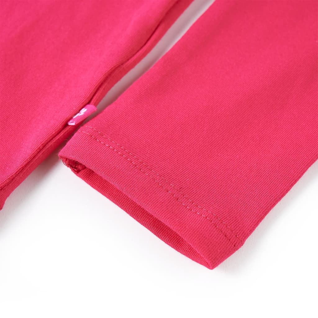 Kids' Long-Sleeve Shirt Hot Pink 104