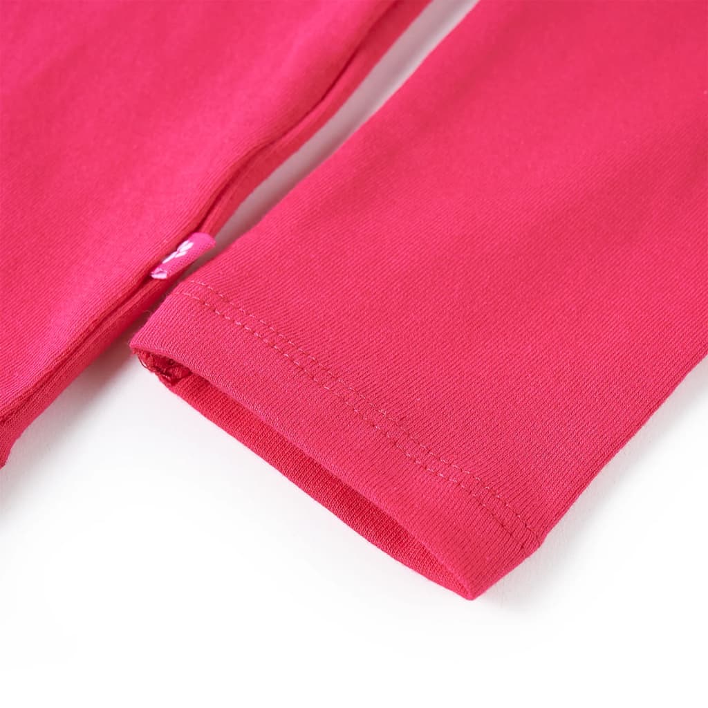 T-shirt manches longues enfant rose vif 128