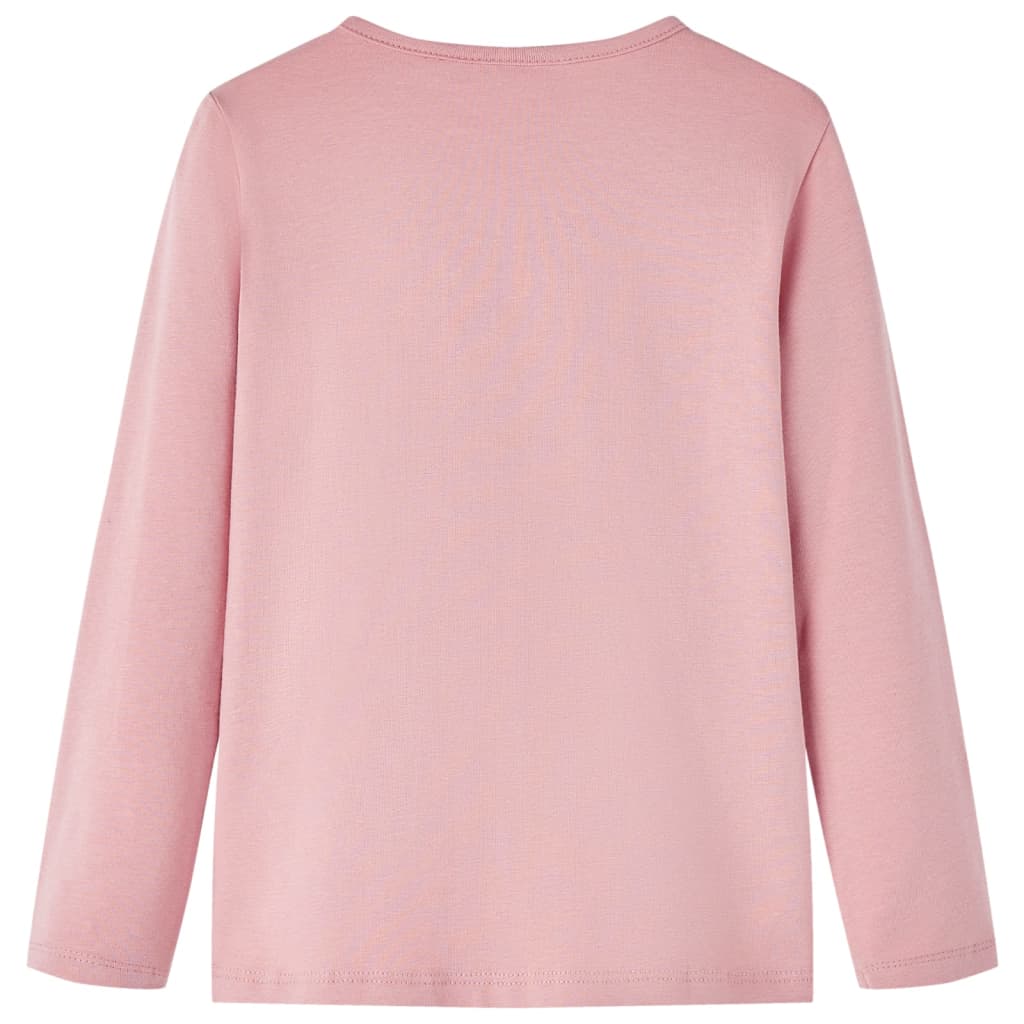 Girls' Long-Sleeved T-Shirt Light Pink 104