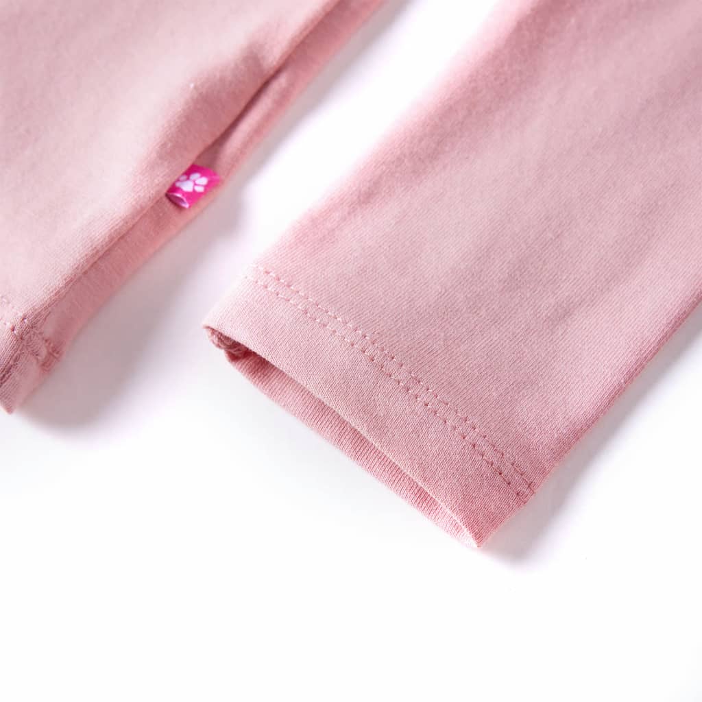 Girls' Long-Sleeved T-Shirt Light Pink 104