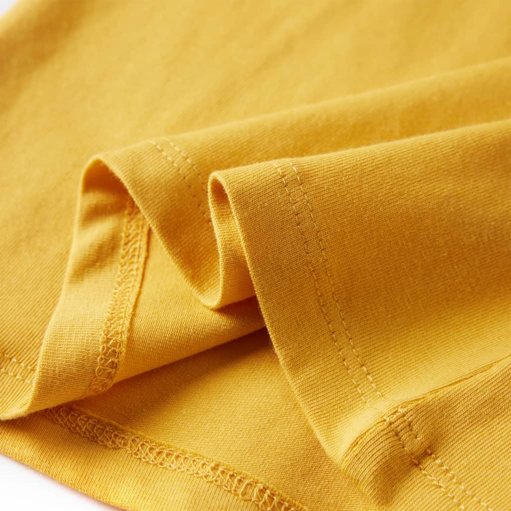 Kinder-Langarmshirt Dunkles Ocker 104