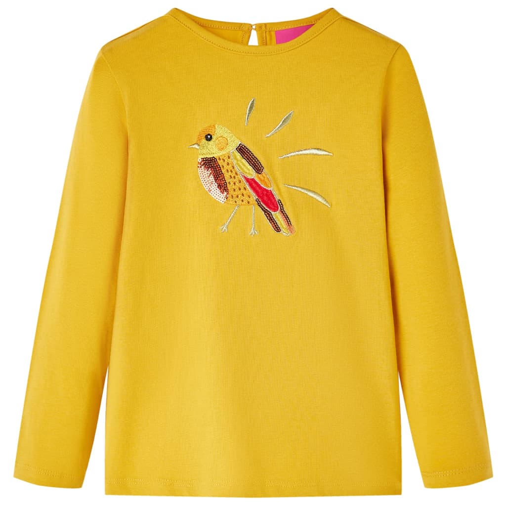 T-shirt manches longues enfant Ocre foncé 128