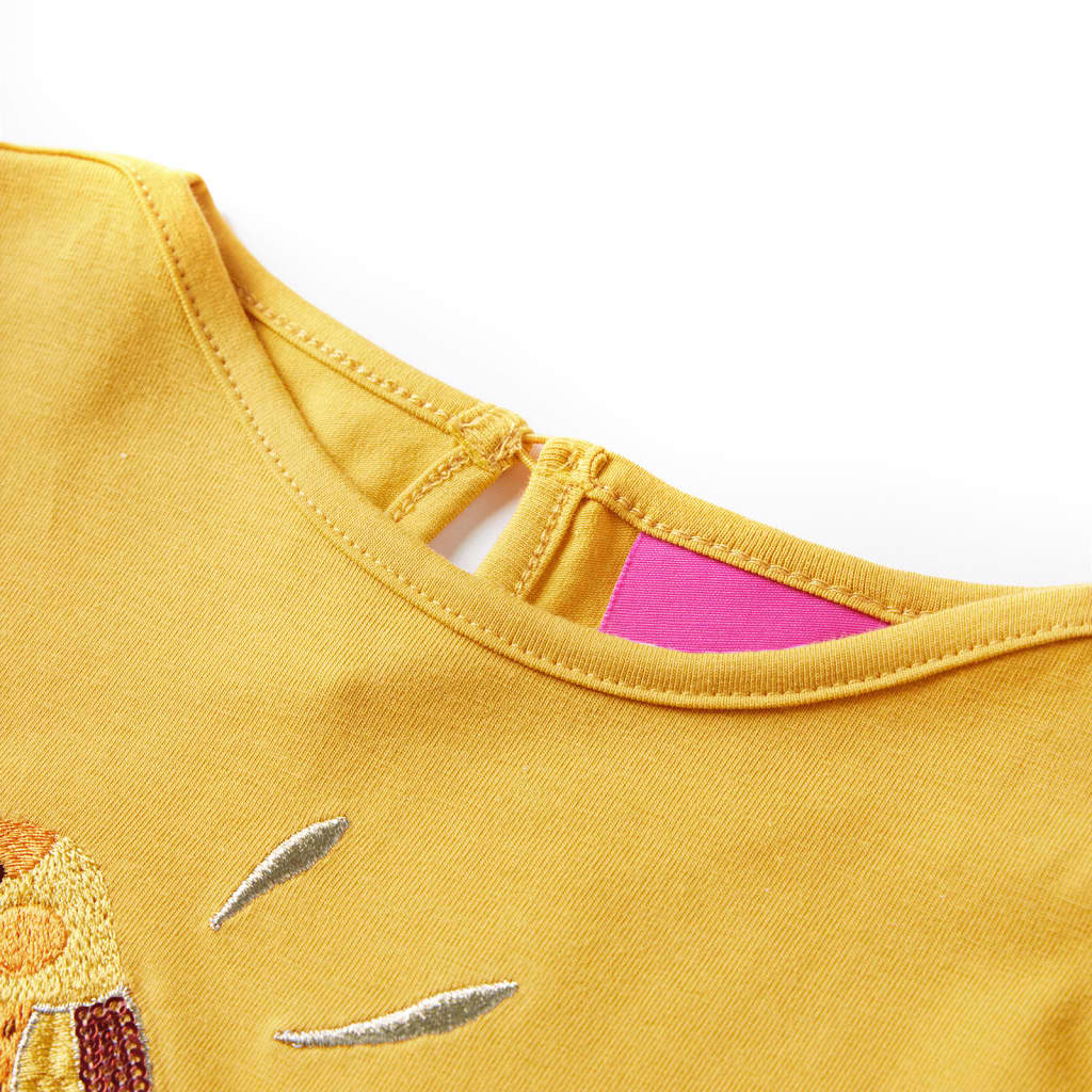 T-shirt manches longues enfant Ocre foncé 128