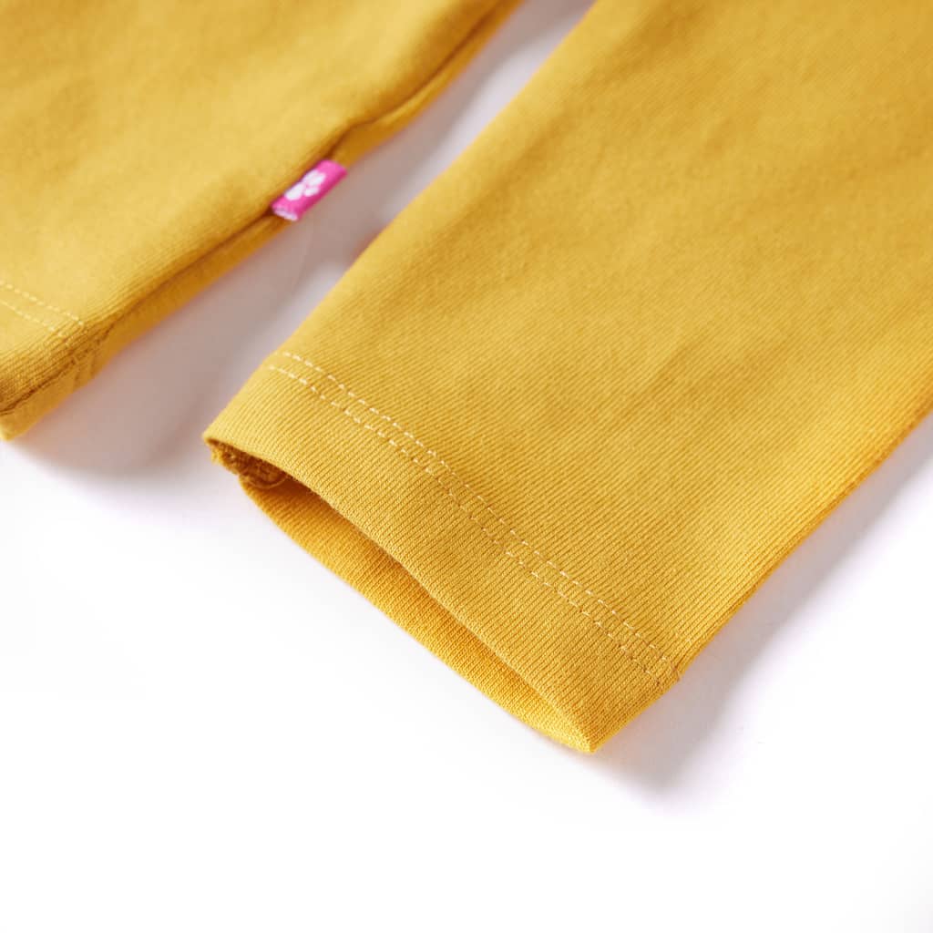 T-shirt manches longues enfant Ocre foncé 128