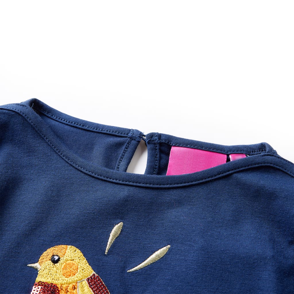 Kids' Long-Sleeve Shirt Navy 140