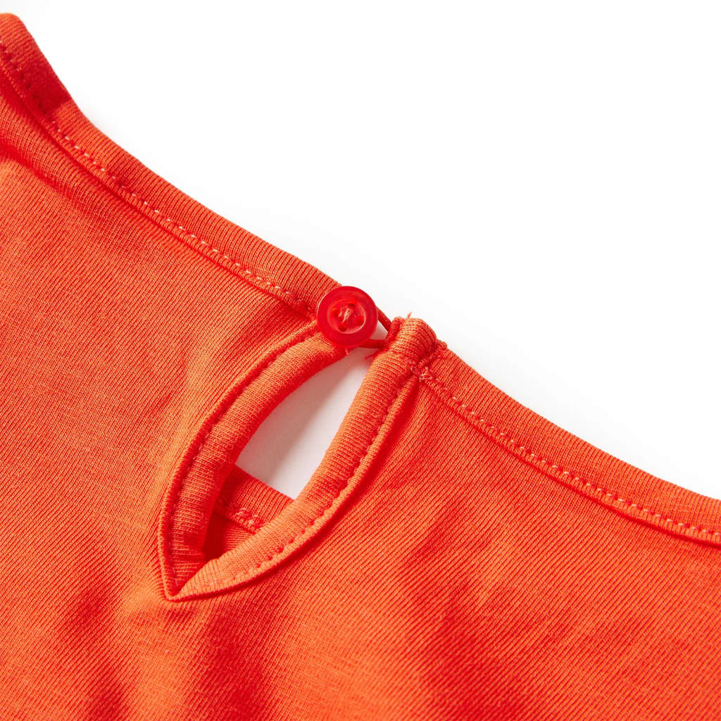 T-shirt à manches longues enfant orange foncé 92