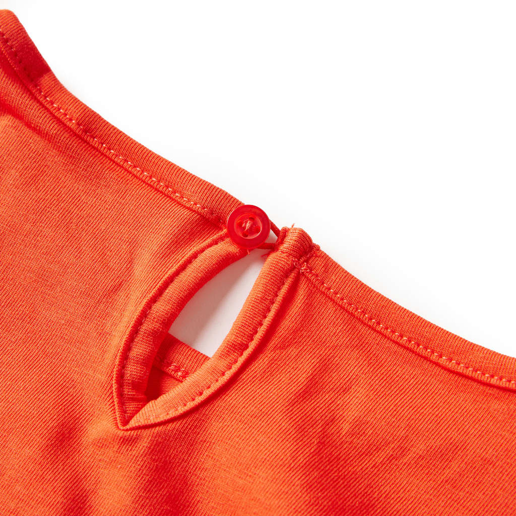 T-shirt manches longues enfant orange foncé 128