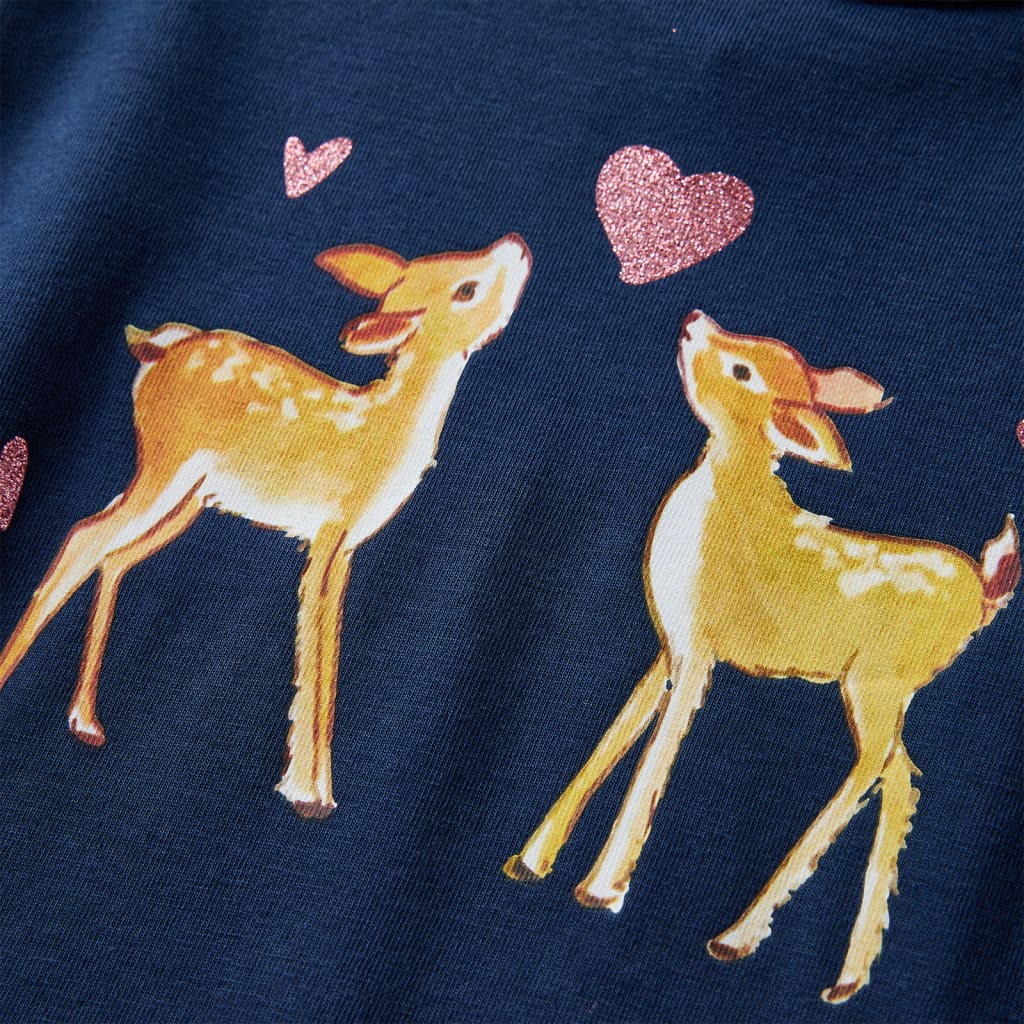 Kids' Long-Sleeved Shirt Navy Blue 92