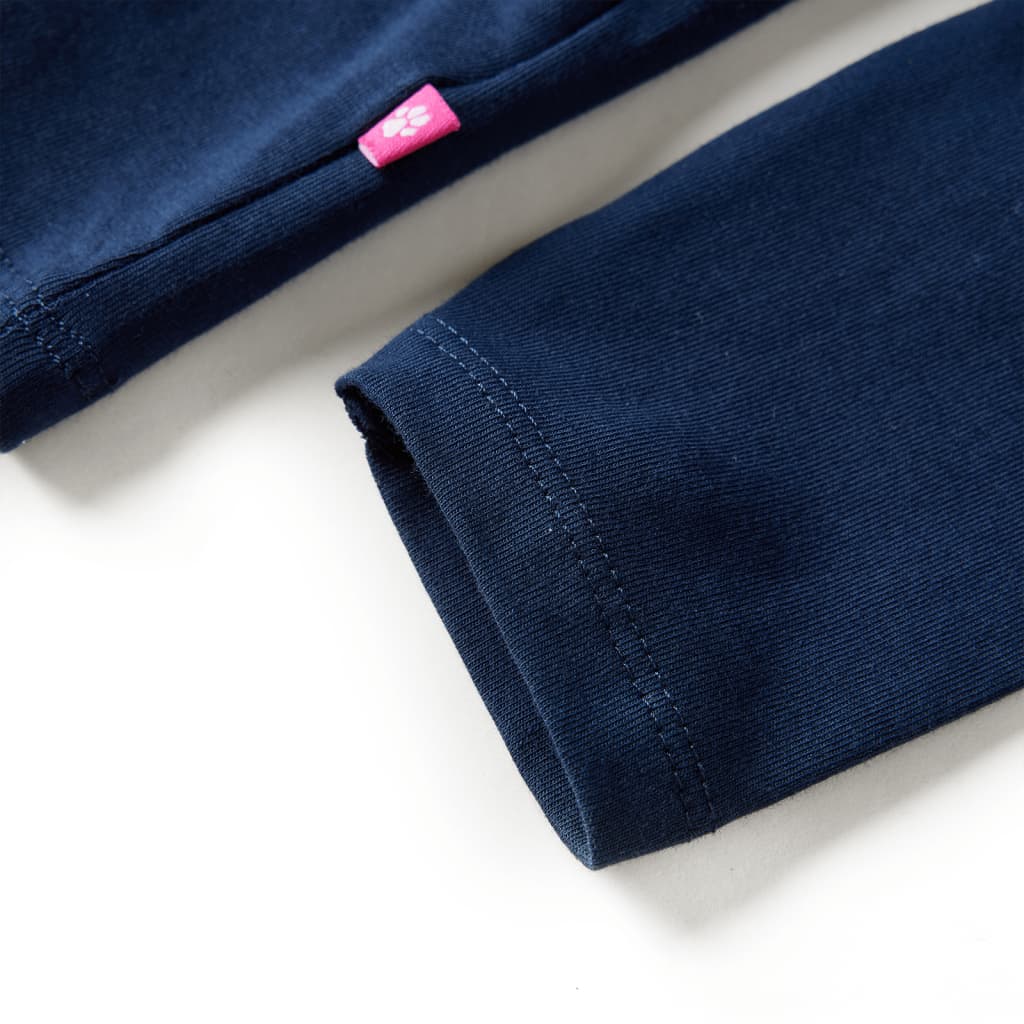 Kids' Long-Sleeved Shirt Navy Blue 92