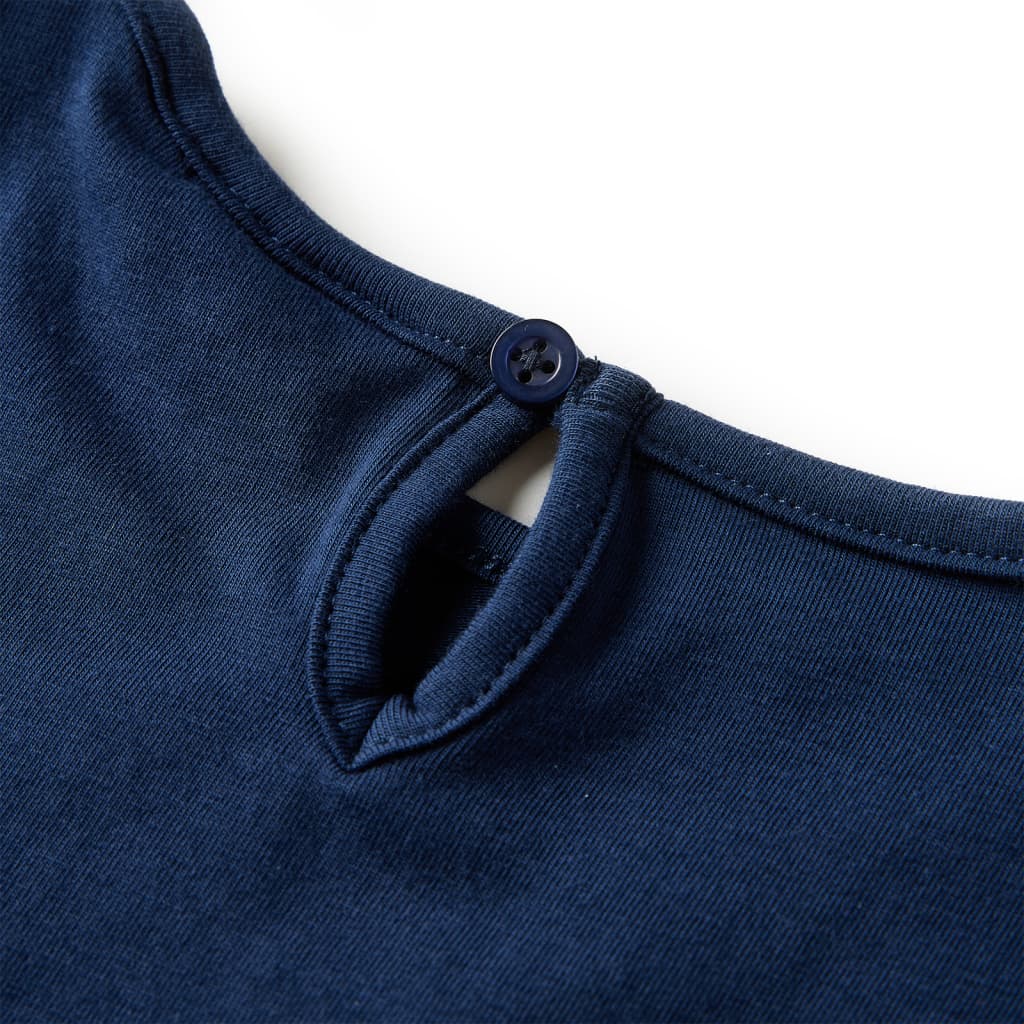 Kids' Long-Sleeved Shirt Navy Blue 92