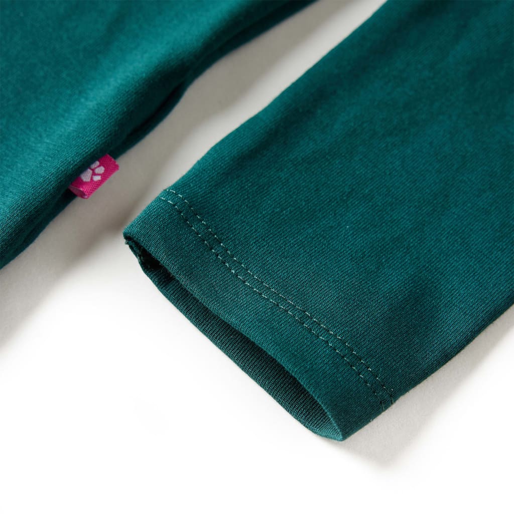 Kinder-Langarmshirt Dunkelgrün 116