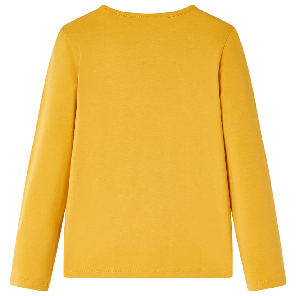 Kids' Long-Sleeved Shirt Dark Ochre 104