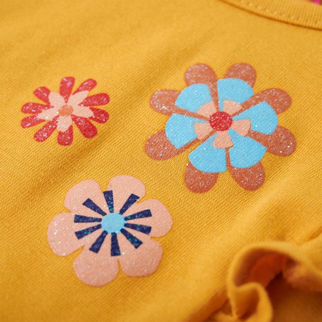 Kids' Long-Sleeved Shirt Dark Ochre 104