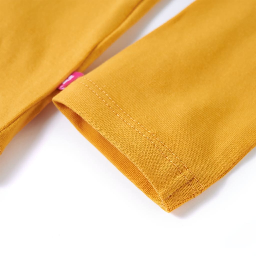Kids' Long-Sleeved Shirt Dark Ochre 104