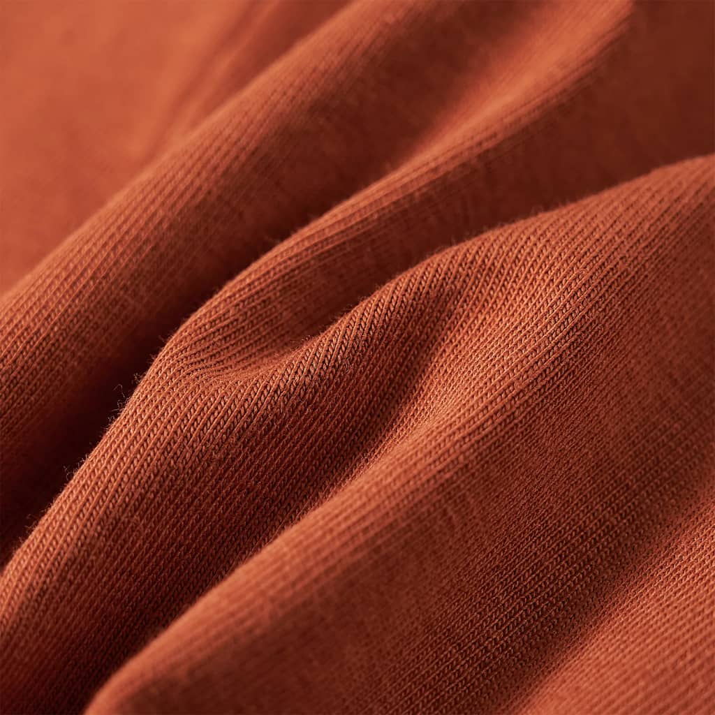 Kids' Long-Sleeve Shirt Cognac 128