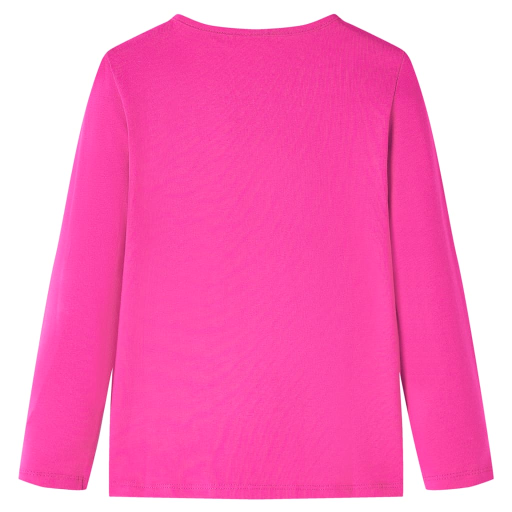 T-shirt à manches longues enfant Rose foncé 104