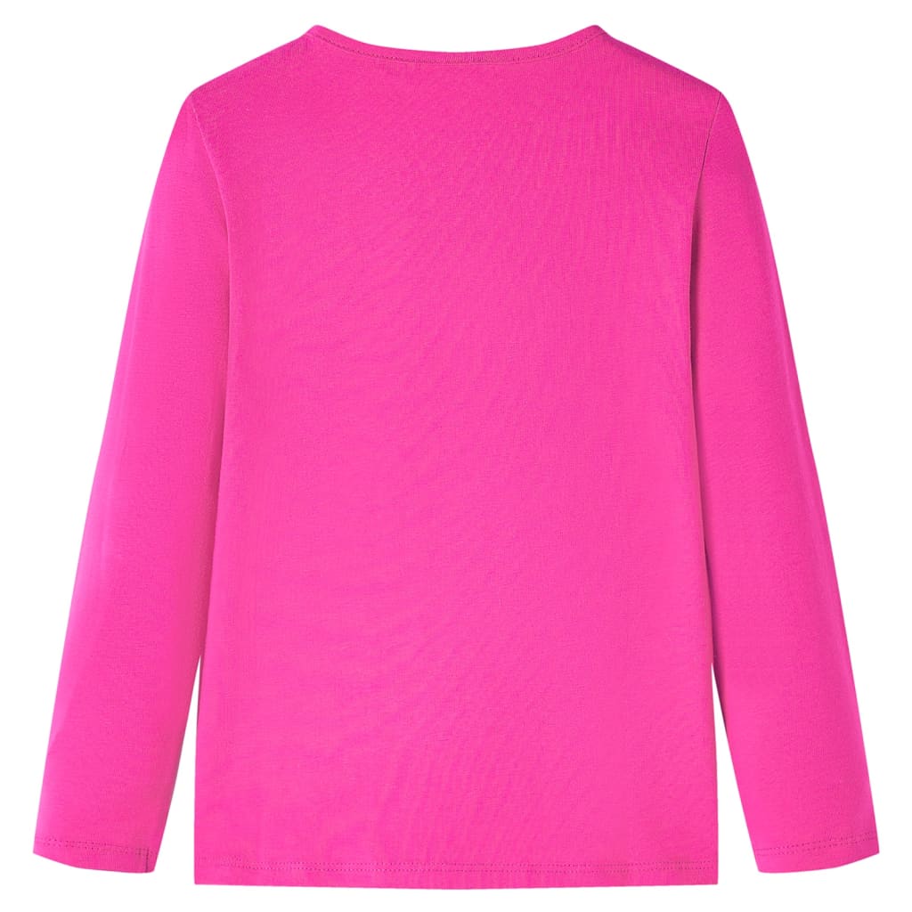 T-shirt manches longues enfant Rose foncé 116