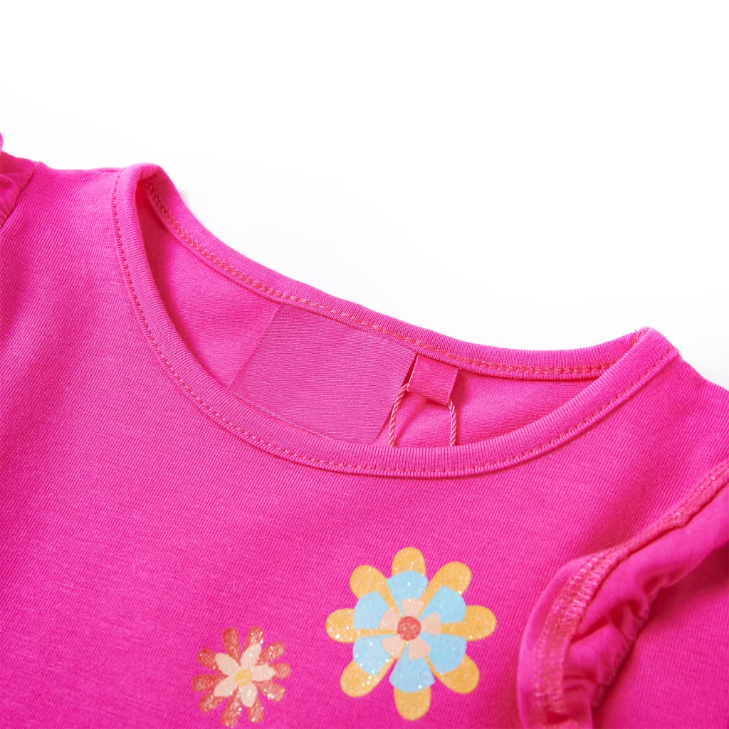 T-shirt manches longues enfant Rose foncé 116