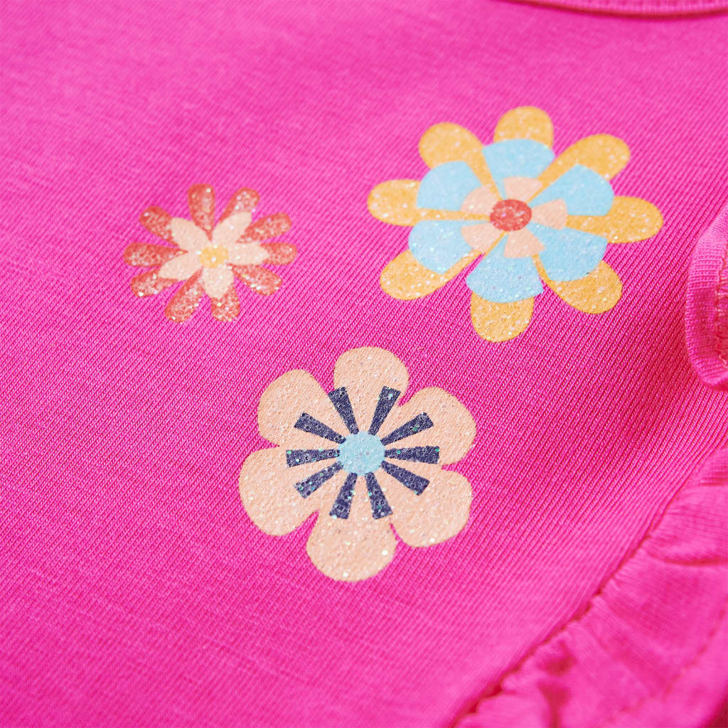 T-shirt manches longues enfant Rose foncé 116