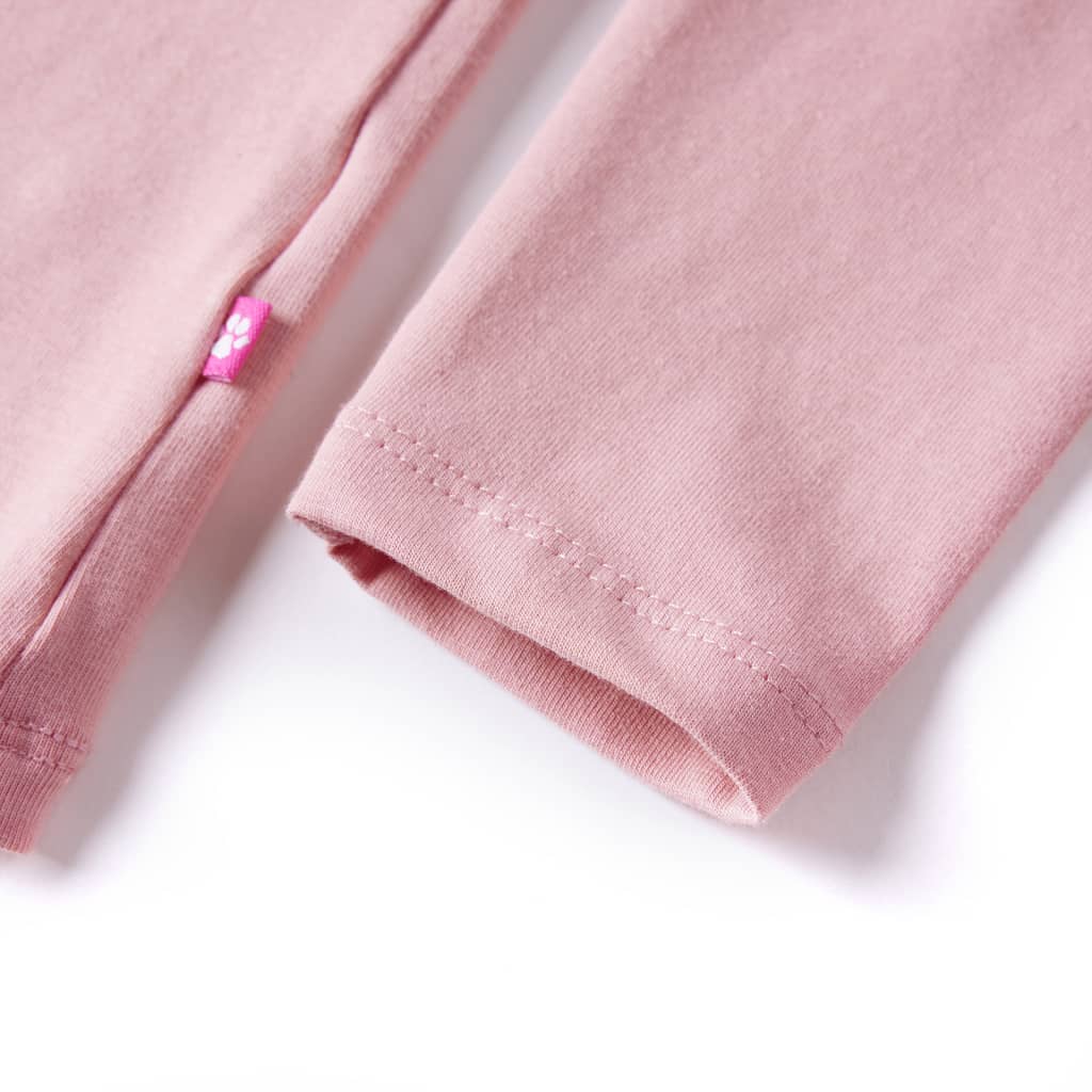 T-shirt enfant manches longues rose clair 116