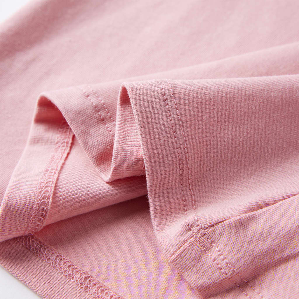 T-shirt enfant manches longues rose clair 116