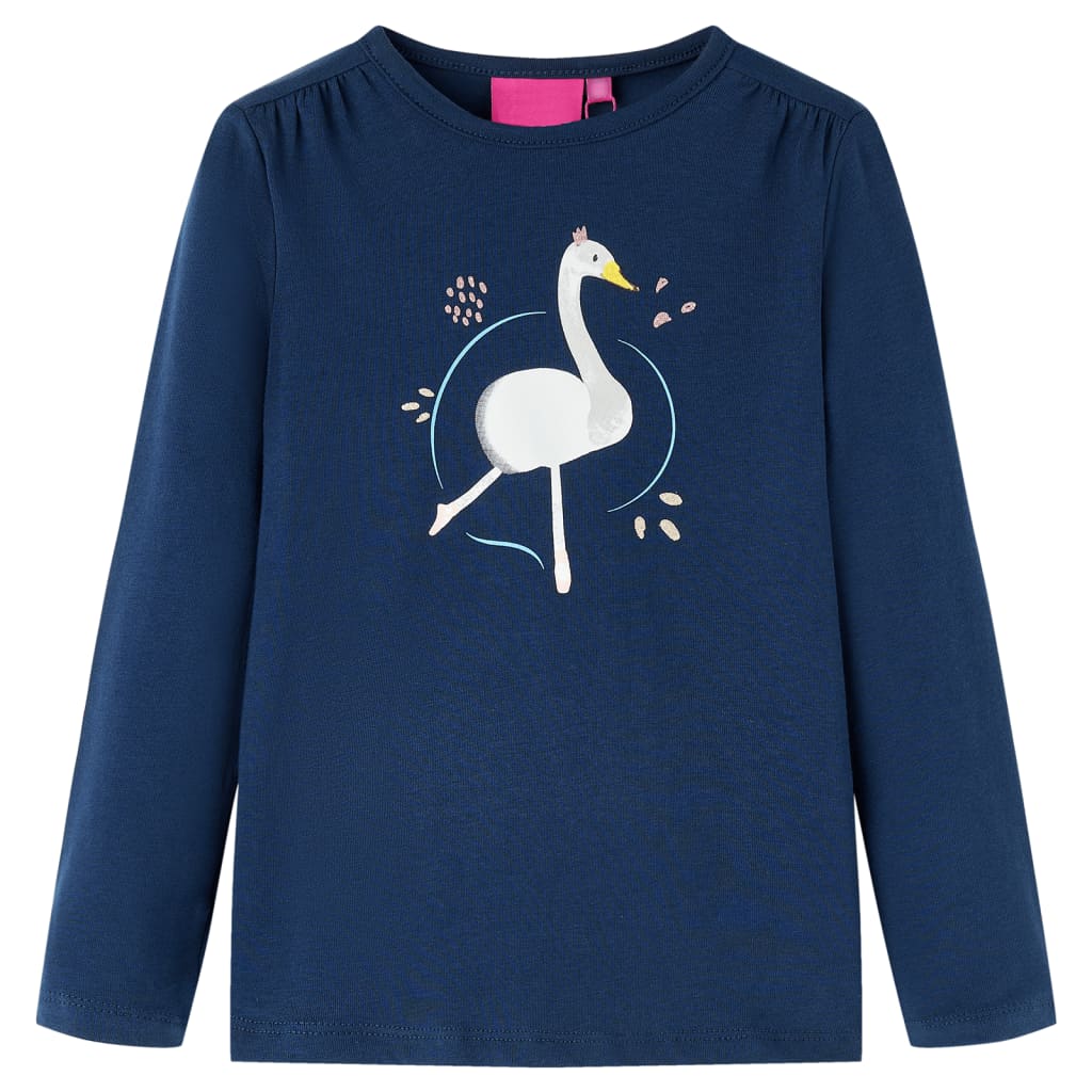T-shirt manches longues enfant marine 128