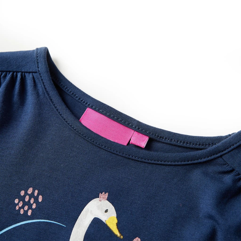 T-shirt manches longues enfant marine 128