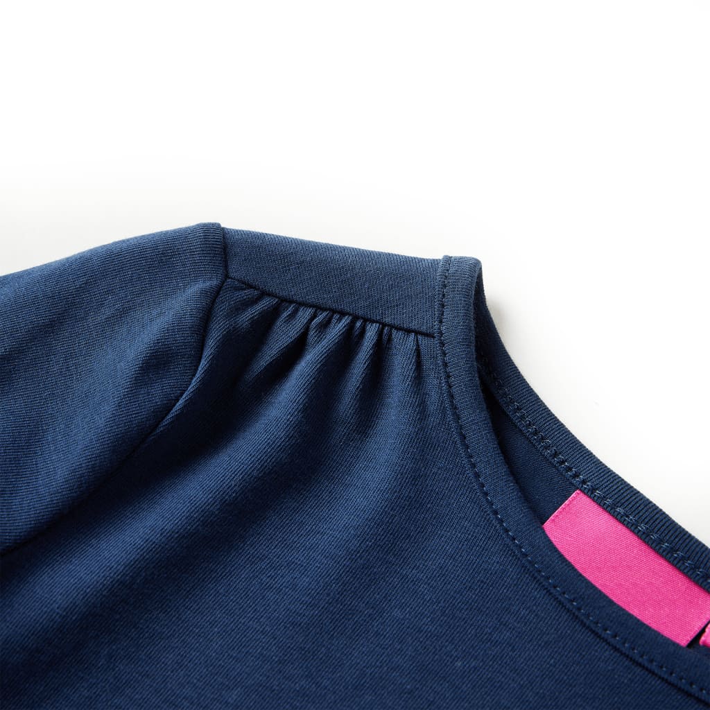 T-shirt manches longues enfant marine 128