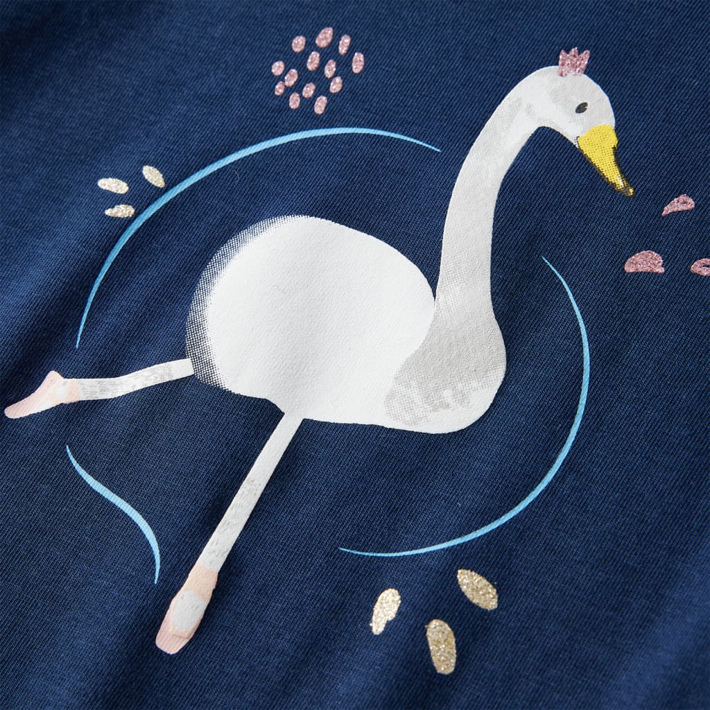 T-shirt manches longues enfant marine 128