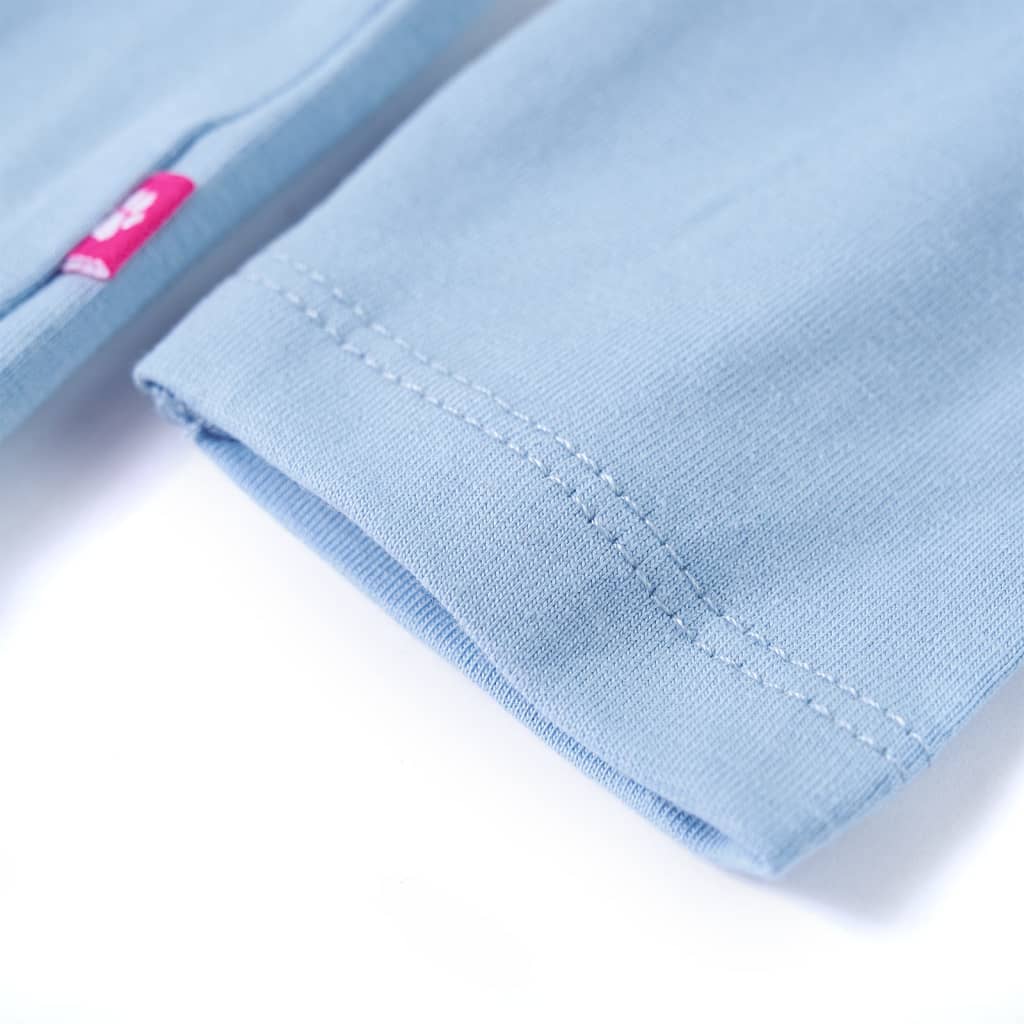 Kinder-Langarmshirt Hellblau 104