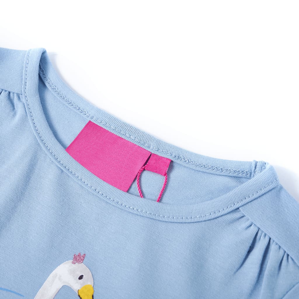 T-shirt manches longues enfant bleu clair 116