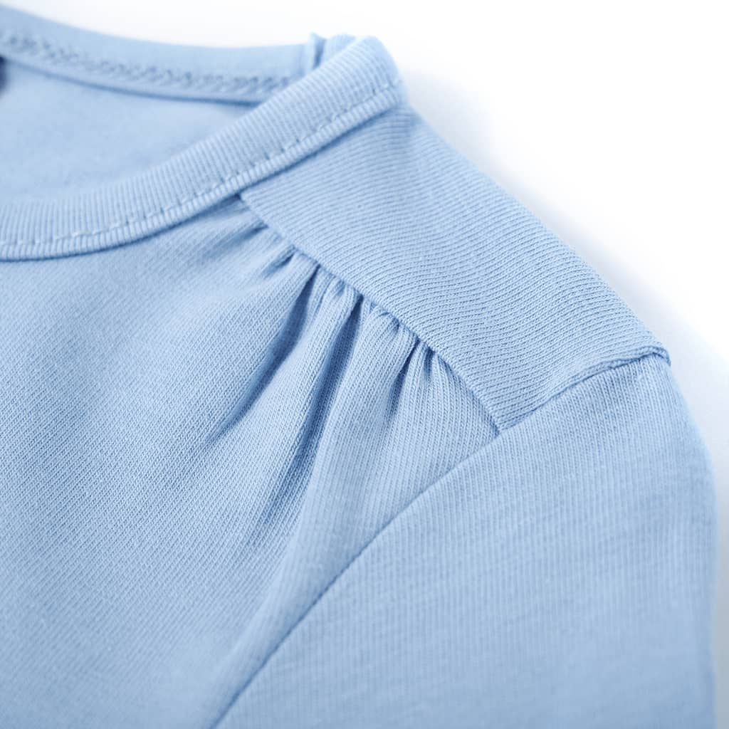T-shirt manches longues enfant bleu clair 116