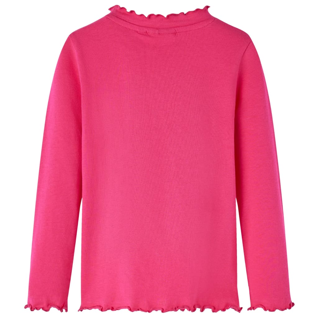 T-shirt manches longues enfant rose vif 104