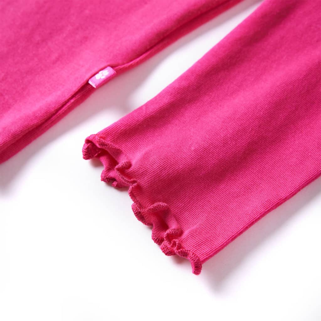 T-shirt manches longues enfant rose vif 104