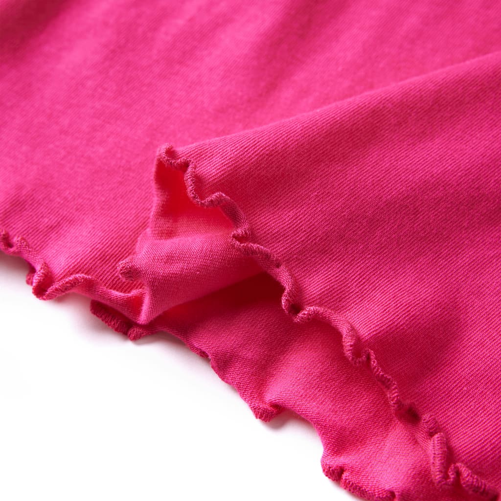 T-shirt manches longues enfant rose vif 104