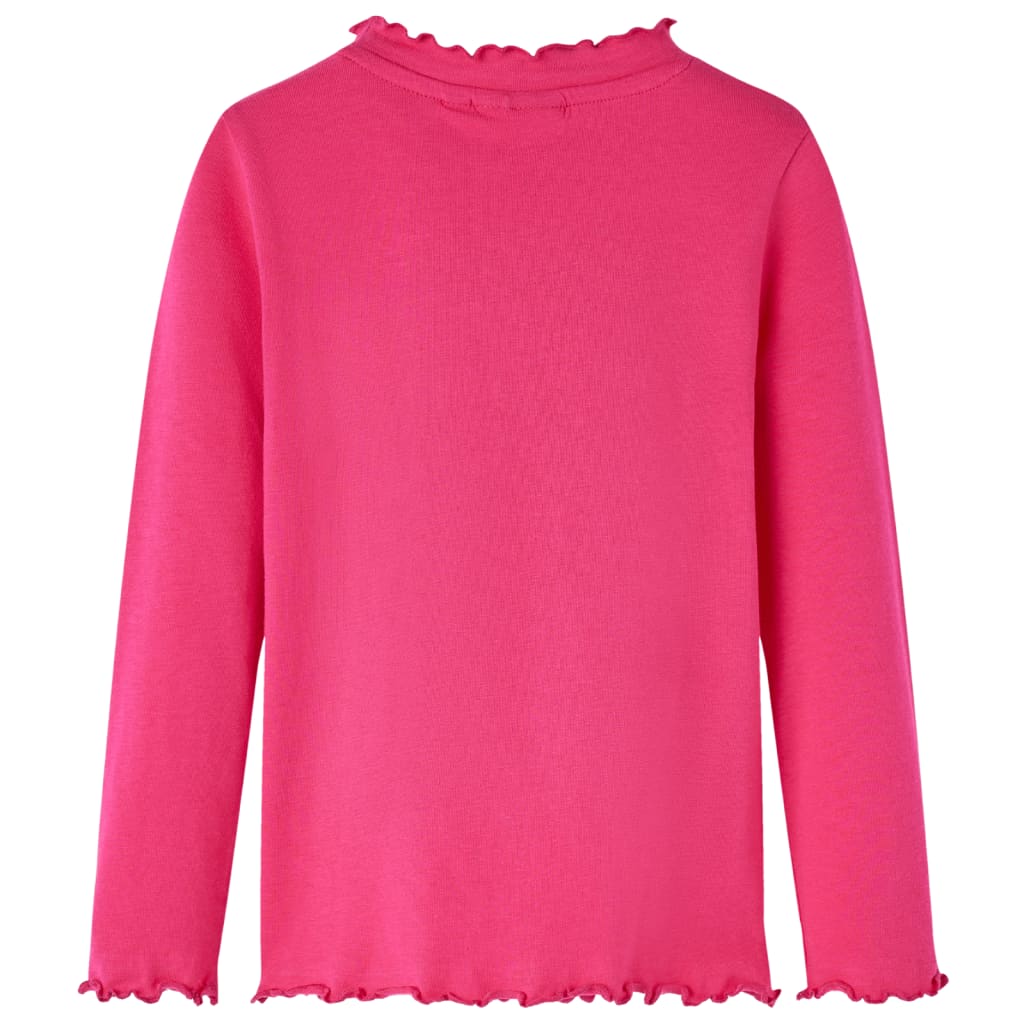 Kids' Long-Sleeved Shirt Hot Pink 116