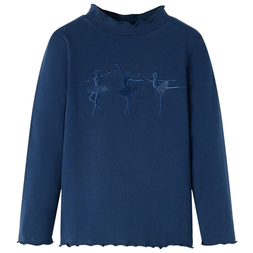 Kids' Long-Sleeved Shirt Navy 104